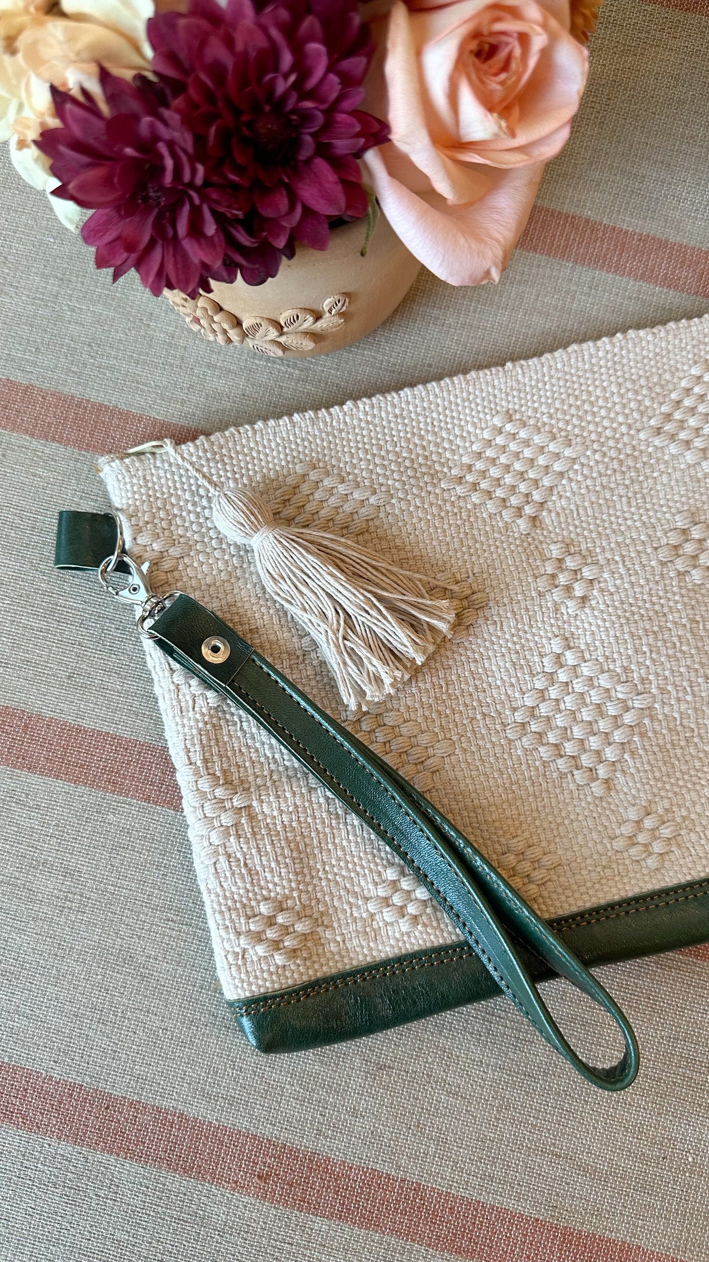 Alma Woven Clutch