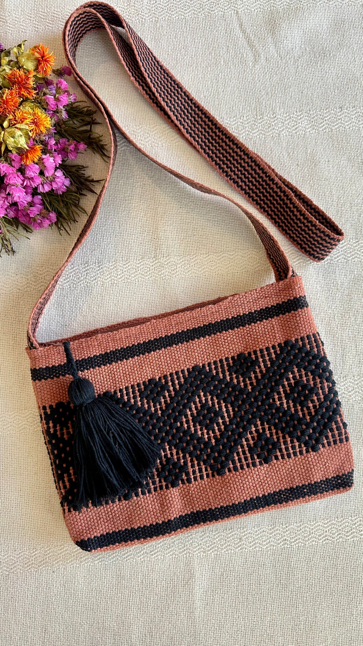 Camila Woven Crossbody Bag